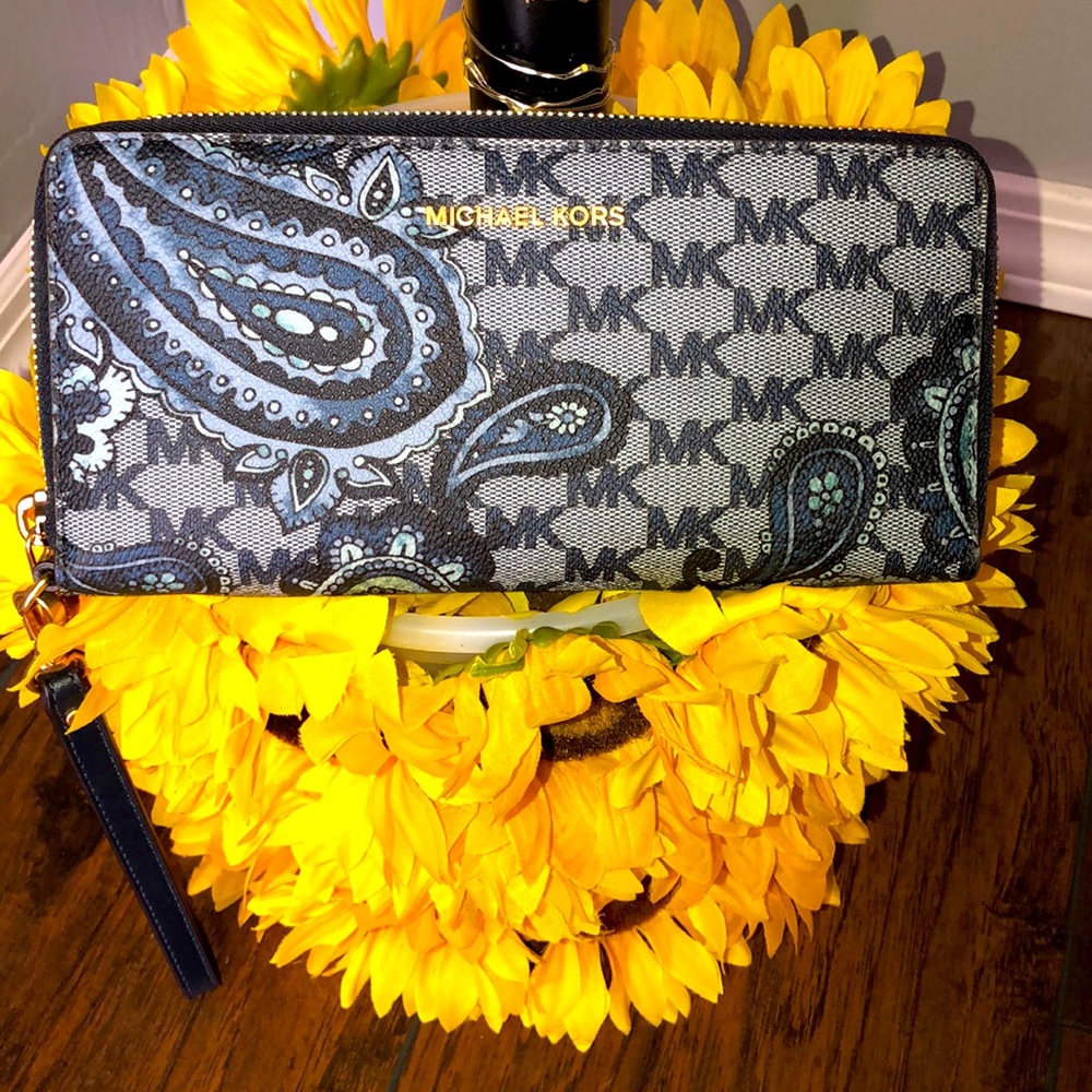 Michael Kors Paisley Continental Wallet/Wristlet